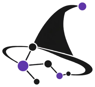 The Strega Byte witch hat, with the nodes of a network